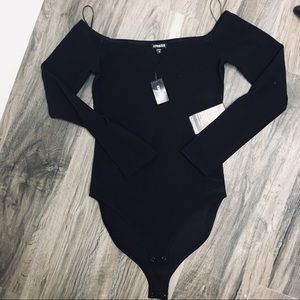 Express off shoulder body suit BNWT